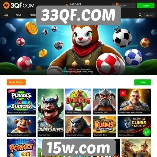 Análise da variedade de jogos disponíveis em 33QF.COM